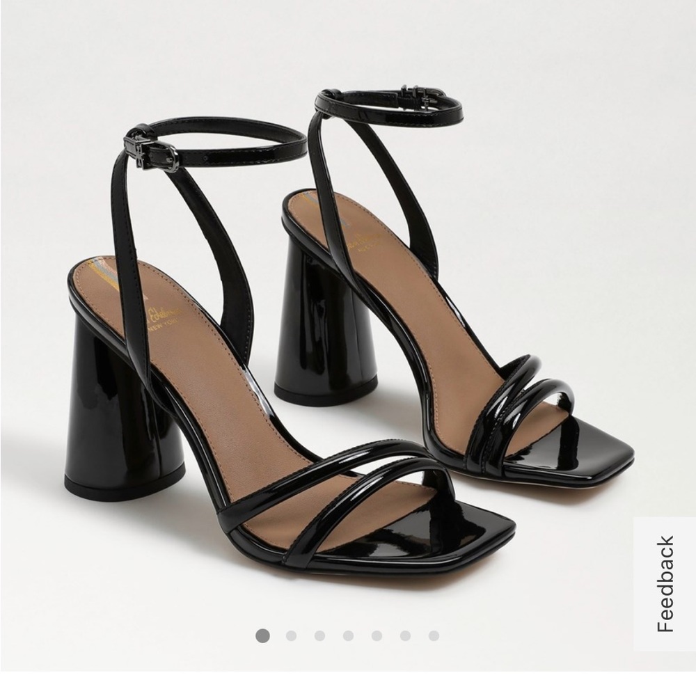 Worn once Sam Edelman Kia Block Sandal Heel (3.5 inch heel) black